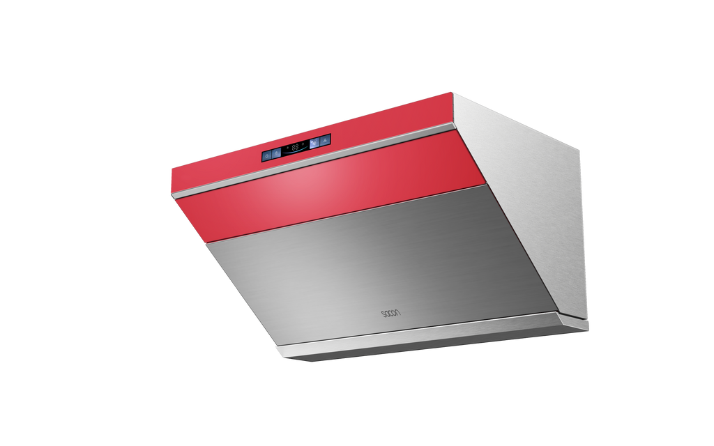30" Range Hood - Red