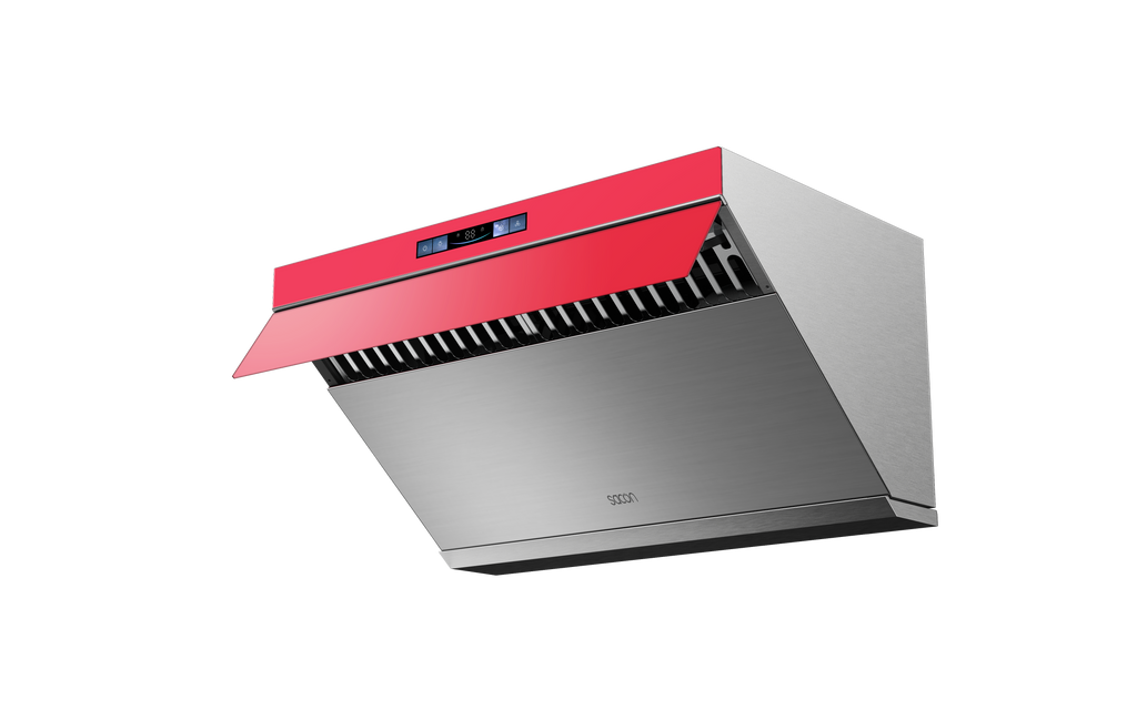 30" Range Hood - Red